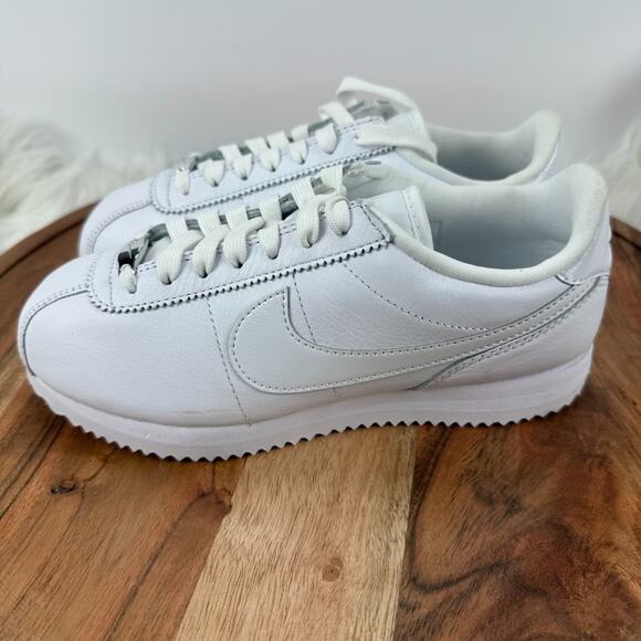 Nike Cortez 23 Premium White-White "All White" Womens Sz 5.5 FB6877-100 - Picture 3 of 11